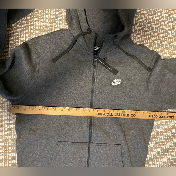Nike Full-Zip Hoodie Hooded Jacket Charcoal Gray Men’s Medium NWT - Picture 7 of 8
